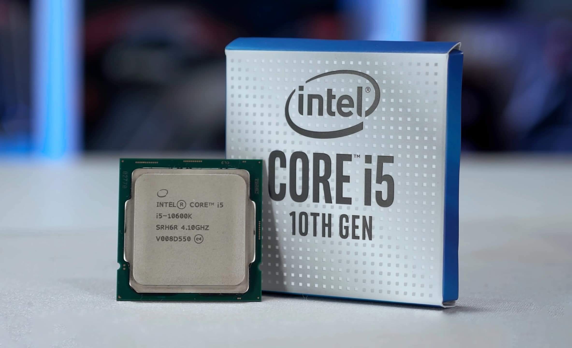 CPU từ core i5 Gen 10 trở lên